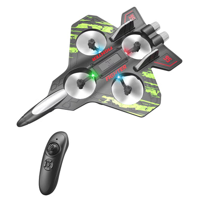 RC Glider Helicopter 2.4G EPP Stunt Gravity Sensing Foam Fighter Remote Control Jet Airplane with Light