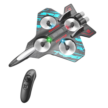 RC Glider Helicopter 2.4G EPP Stunt Gravity Sensing Foam Fighter Remote Control Jet Airplane with Light